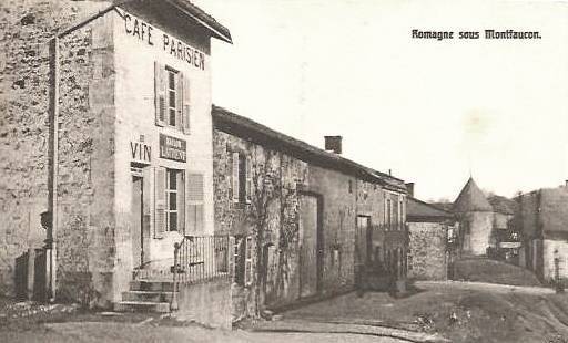 Romagne-sous-Montfaucon (Meuse)  Le  café parisien CPA