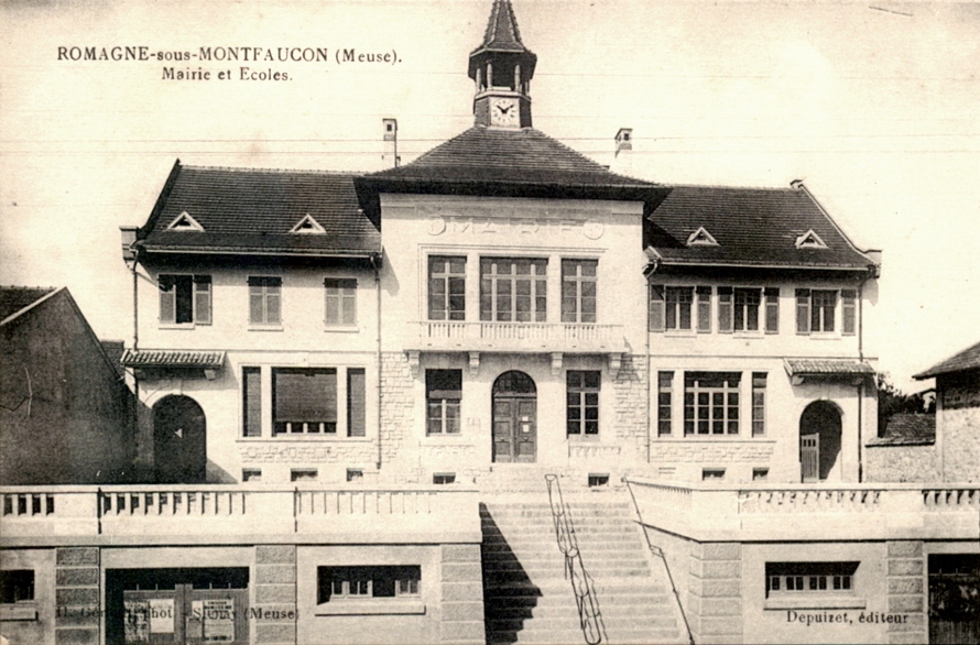 Romagne-sous-Montfaucon (Meuse)  Mairie-école CPA