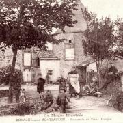 Romagne-sous-Montfaucon (Meuse)  Une ferme avec donjon CPA