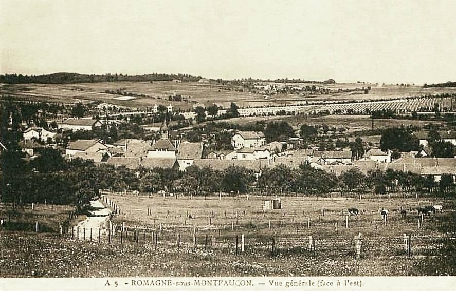 Romagne-sous-Montfaucon (Meuse) Vue générale CPA