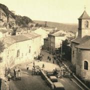 Roquefort sur soulzon aveyron cpa l eglise et la place