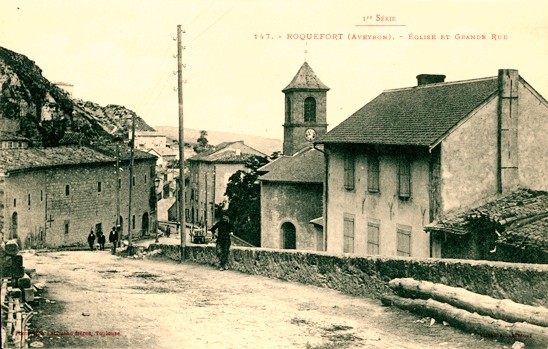 Roquefort sur soulzon aveyron cpa l eglise