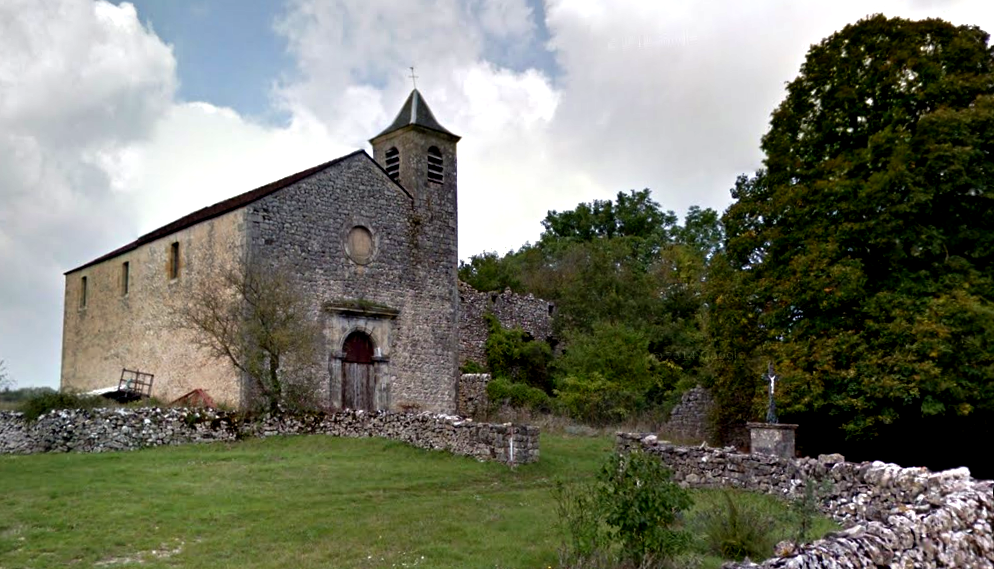 Roqueredonde (Hérault) Autignaguet, l' église Sainte Marie en 2014