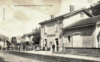La gare de Ceilhes-Roqueredonde