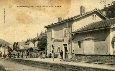 Roqueredonde (Hérault) La gare de Ceilhes-Roqueredonde