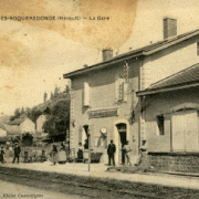 Roqueredonde (Hérault) La gare de Ceilhes-Roqueredonde