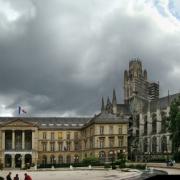 Rouen seine maritime l hotel de ville et l abbatiale saint ouen