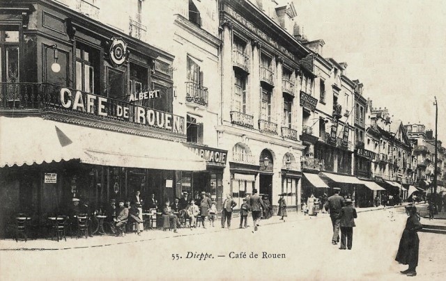 Rouen seine maritime le cafe cpa