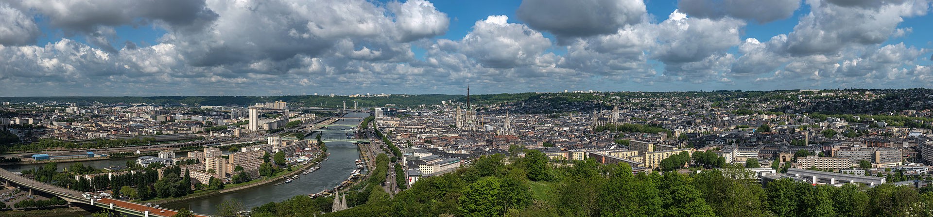 Rouen seine maritime panoramique