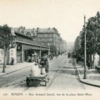 Rouen seine maritime rue armand carel cpa