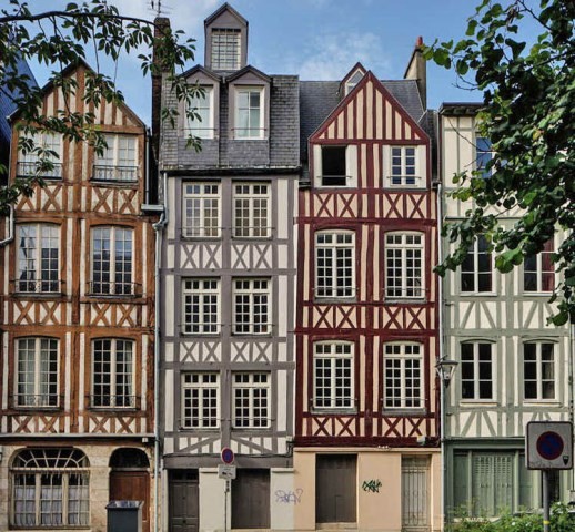 Rouen seine maritime vieilles maisons 