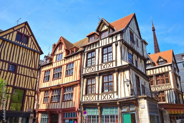 Rouen seine maritime vieilles maisons 