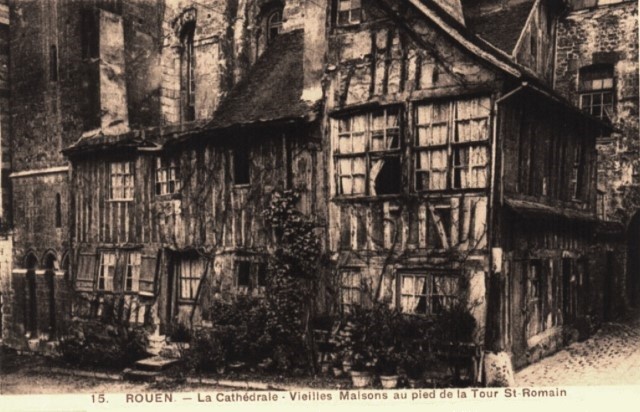 Rouen seine maritime vieilles maisons cpa