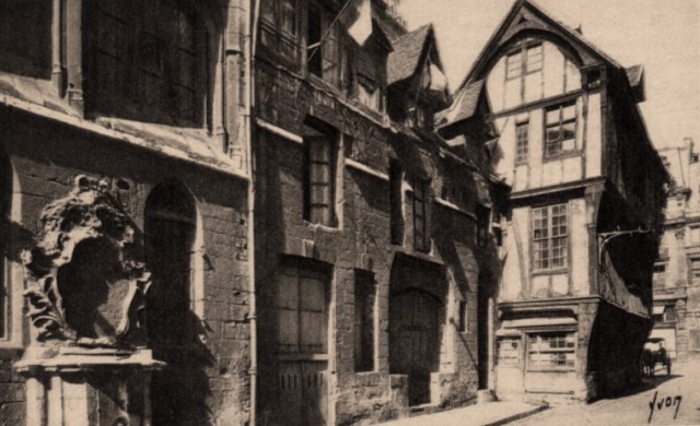 Rouen seine maritime vieilles maisons cpa