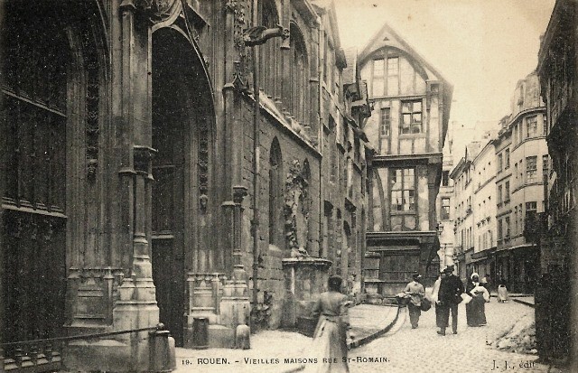 Rouen seine maritime vieilles maisons cpa