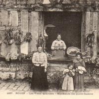 Rouen seine maritime vieilles maisons marchandes de 4 saisons cpa