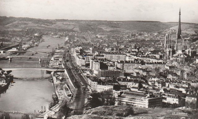 Rouen seine maritime vue generale cpa