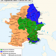Le Royaume des Francs en 581