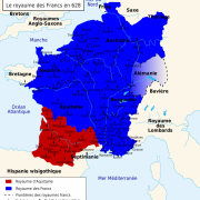 Le Royaume des Francs en 628