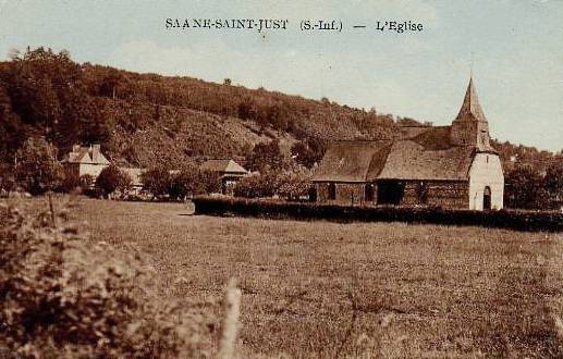 Saâne-Saint-Just (Seine Maritime) Eglise Saint-Just CPA