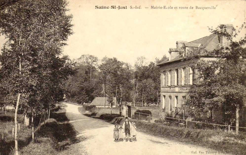 Saâne-Saint-Just (Seine Maritime) Mairie-école CPA