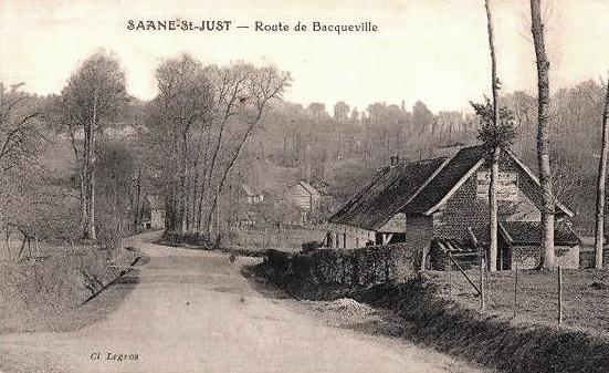 Saâne-Saint-Just (Seine Maritime) Route de Bacqueville CPA