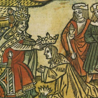 Sacre de Pépin III le Bref par le pape Etienne II