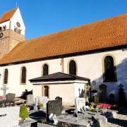 Saessolsheim 67 l eglise saint jean baptiste et le cimetiere