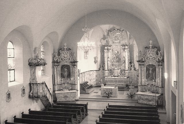 Saessolsheim 67 l eglise saint jean baptiste interieur cpa