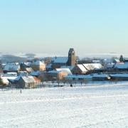 Saessolsheim 67 vue generale sous la neige