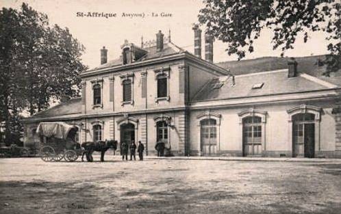 La gare (cpa)