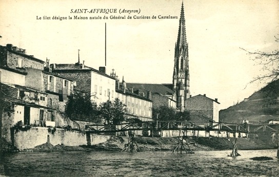 Saint affrique aveyron cpa maison natale de Castelnau