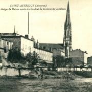 Saint affrique aveyron cpa maison natale de Castelnau