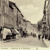 La rue de la République (cpa)