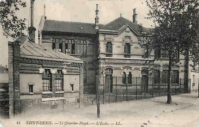 Saint denis seine saint denis l ecole du quartier pleyel cpa