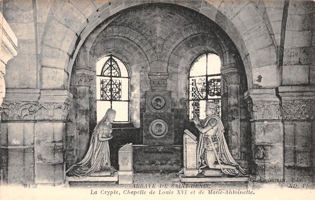 Saint denis seine saint denis la basilique chapelle de louis xvi et marie antoinette cpa
