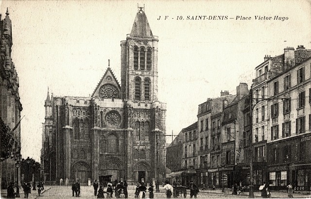 Saint denis seine saint denis la basilique et la place victor hugo