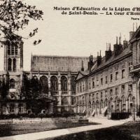 Saint denis seine saint denis la maison d education cour d honneur cpa