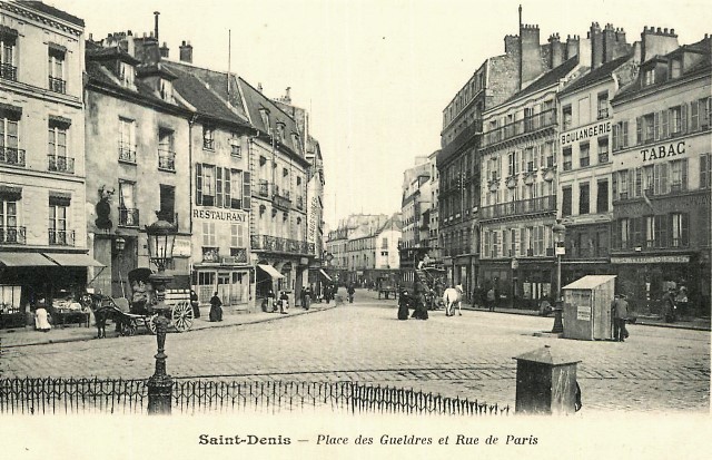 Saint denis seine saint denis la place des gueldres cpa