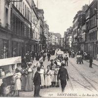 Saint denis seine saint denis la rue de paris cpa