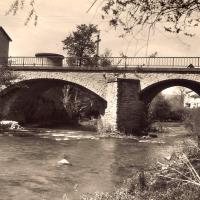 Le pont et le moulin Taly (cpa)