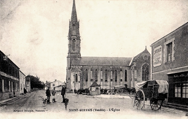 Saint-Gervais (Vendée) L'église CPA
