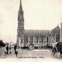 Saint-Gervais (Vendée) L'église CPA