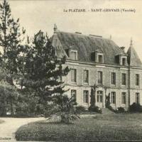 Saint-Gervais (Vendée) Le château du Platane CPA