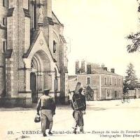 Saint-Gervais (Vendée) Le train CPA