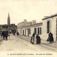 Saint-Gervais (Vendée) La route de Challans CPA