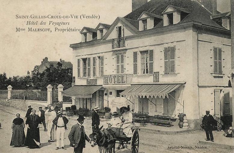 Saint-Gilles-Croix-de-Vie (Vendée) L'Hôtel des voyageurs CPA