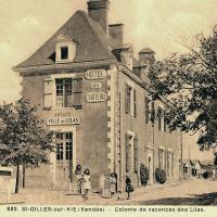 Saint-Gilles-Croix-de-Vie (Vendée) L'hôtel du château, colonie de vacances CPA