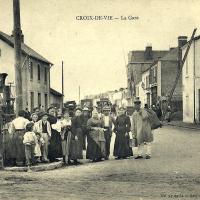 Saint-Gilles-Croix-de-Vie (Vendée) La gare CPA