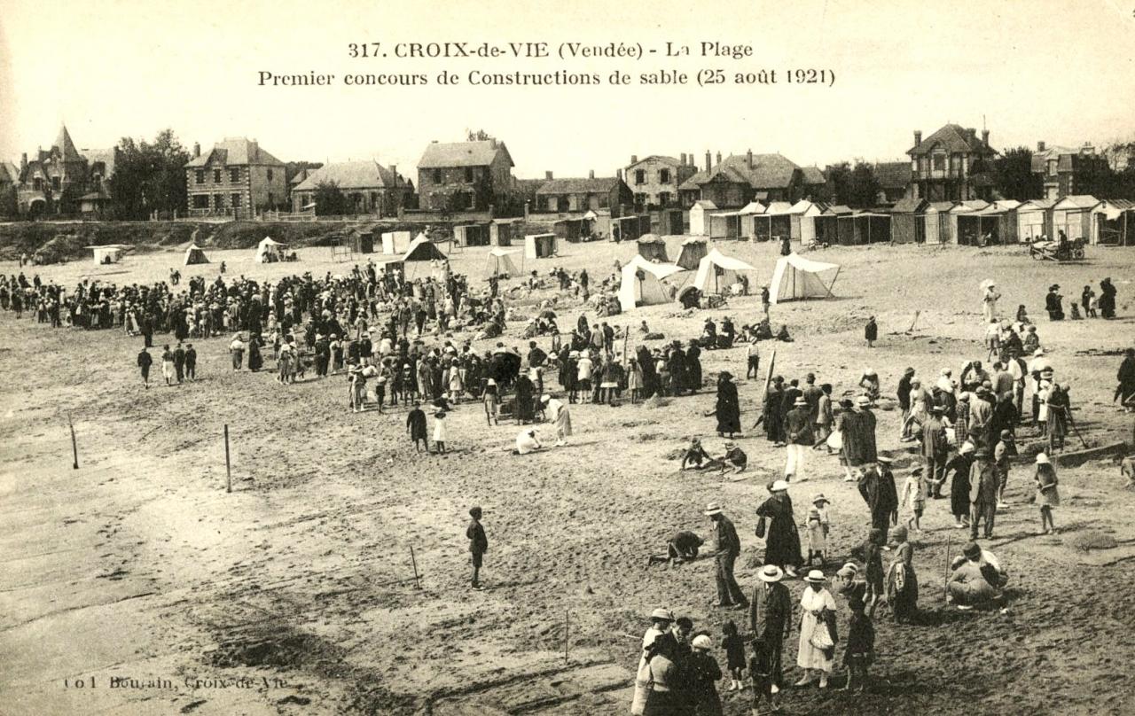 Saint-Gilles-Croix-de-Vie (Vendée) La plage CPA